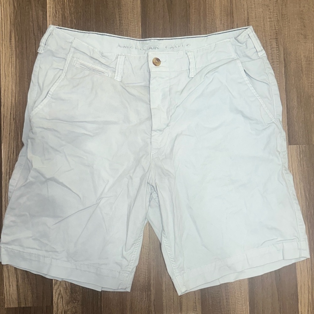 Men’s American Eagle shorts size 34. These are a baby blue color